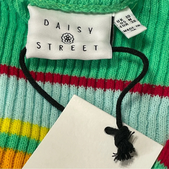 DAISY STREET x MODCLOTH Scream for Green Cardigan in Neon Green Stripes - Picture 6 of 8